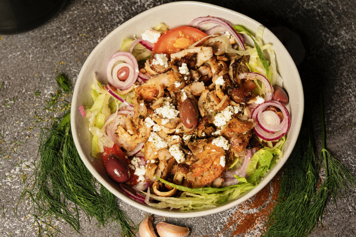 Chicken Gyro salad